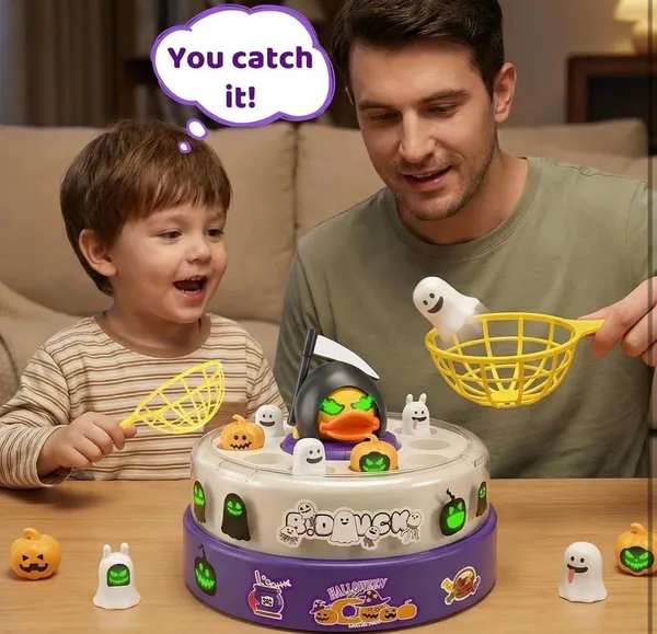 Halloween_Duck_Catching_Game_Toy_with_Lights_&_Music,_Rotating_Whack-a-Duck_Style_Interactive_Party_Game,_Glow_in_The_Dark_Pumpkin_&_Ghost_Toys_for_Kids_Ages_3-8