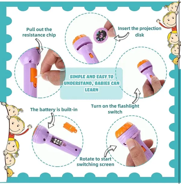 Projection_Flashlight_Toy_for_Kids,_Multicolor_Plastic_Interactive_Toy_with_Light,_3_Years_and_Up_-_Pack_of_2