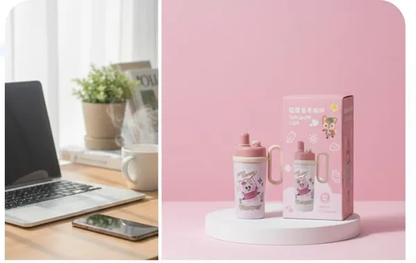 Stay_Hydrated_in_Style:_The_Sweet_Sip_Pastel_Tumbler_with_Spout_Straw,_Easy_Grip_Loop_Handle,_Adorable_Ballet_Character_Design,_Pink_and_Yellow