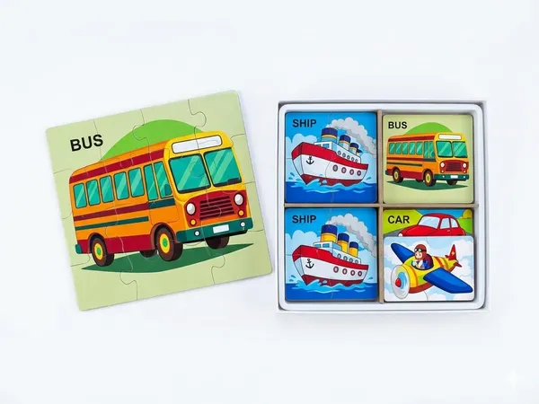 Magnetic_Puzzle_Game_for_Kids,_4-in-1_Transport_Vehicle_Set,_Bus,_Car,_Airplane_and_Ship,_16_Pieces,_Ages_3+