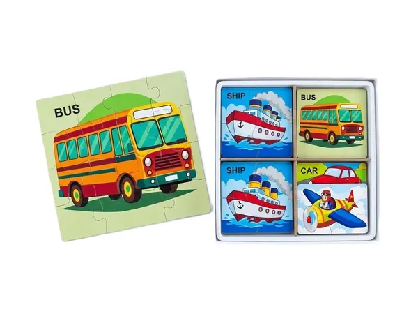 FAMNEST_JOYBOX_Magnetic_Puzzle_Game_for_Kids_|_4-in-1_Vehicle_Jigsaw_Puzzles_with_Magnetic_Base_|_Educational_Learning_Travel_|_Toys_for_Toddlers_Boys_&_Girls_|_Gifts_for_Kids