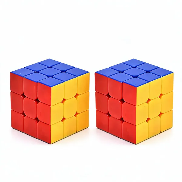 FAMNEST_JOYBOX_Cube_King_Speed_Cube_490,_3x3_Brain_Game_Challenge_Puzzle,_Age_6+_-_Pack_of_2