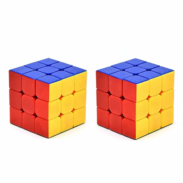 FAMNEST_JOYBOX_Cube_King_Speed_Cube_490,_3x3_Brain_Game_Challenge_Puzzle,_Age_6+_-_Pack_of_2