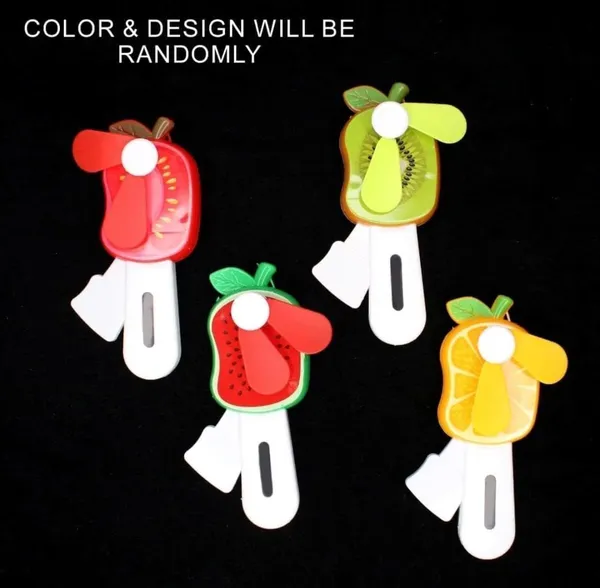 FAMNEST_JOYBOX_Hand_Press_Manual_Mini_Fan_|_Portable_Fruit_Shaped_Pocket_Fan_|_No_Battery_Required_Handheld_Cooling_Toy_for_Kids_Travel_Office_|_Hand_press_fan_manual,_Assorted_Colors
