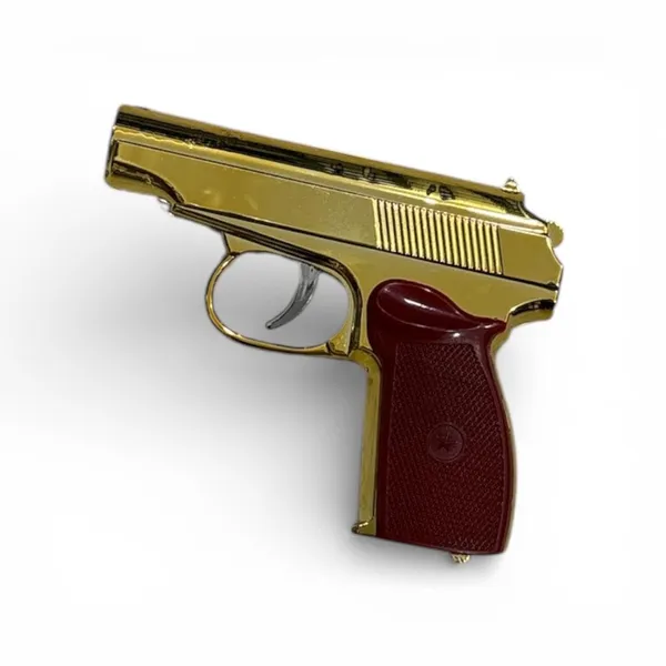 FAMNEST_JOYBOX_Miniature_Novelty_Prop_Gun_|_Classic_Metallic_Finish_|_Costume_Accessory_Toy_for_Boys_and_Adults_|_Realistic_Detail_Collectible_Design_|_Red_Textured_Grip,_Vintage_Replica_Design