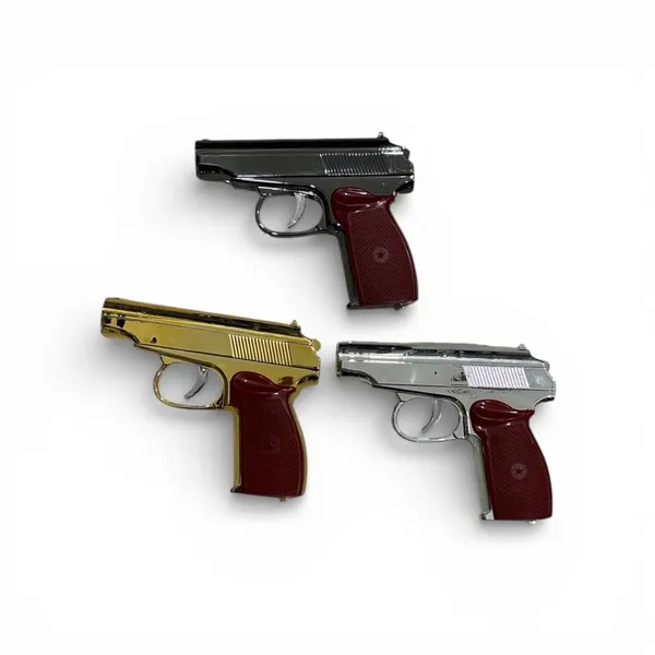FAMNEST_JOYBOX_Miniature_Novelty_Prop_Gun_|_Classic_Metallic_Finish_|_Costume_Accessory_Toy_for_Boys_and_Adults_|_Realistic_Detail_Collectible_Design_|_Red_Textured_Grip,_Vintage_Replica_Design
