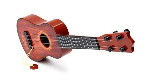 FAMNEST_JOYBOX_Wooden_Kids_4_String_Musical_Guitar_with_Pick_|_Classical_Series_Acoustic_Toy_Instrument_for_Beginner_Boys_and_Girls_|_Wood-Grain_Finish_|_Tunable_Strings_|_Kids_Music_Toy,_Multicolor