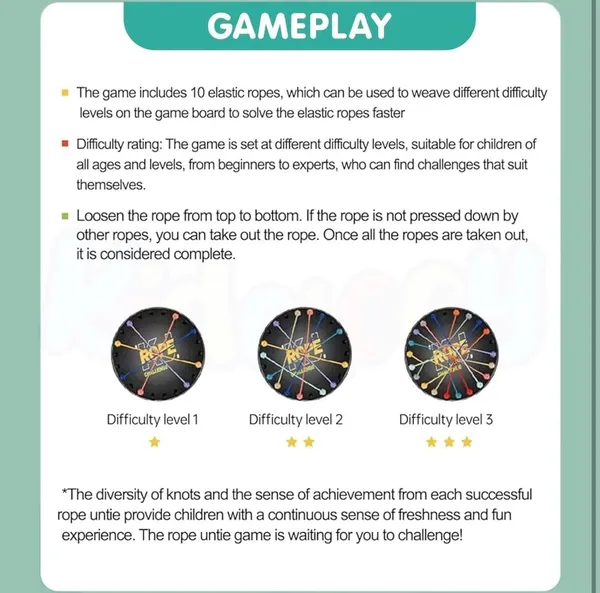 FAMNEST_JOYBOX_Rope_Challenge_Board_Game_for_Kids_and_Family_|_Interactive_Strategy_Puzzle_Skill_Game_with_Colorful_Elastic_Ropes_and_Storage_Pouch_|_Educational_Toy,_Ages_6+