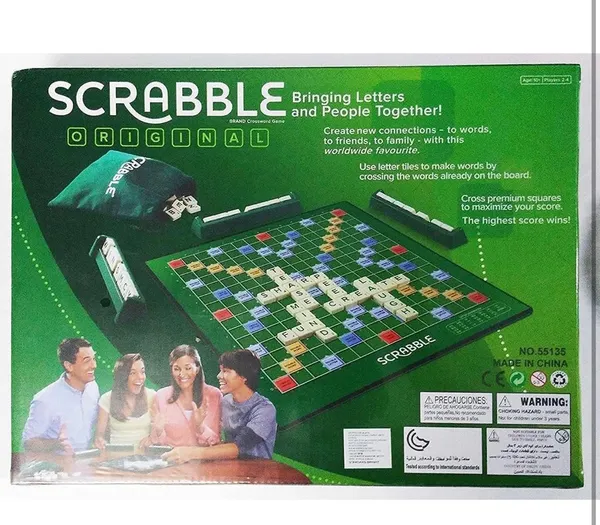 FAMNEST_JOYBOX_Classic_Word_Building_Board_Game_with_Letter_Tiles_|_Educational_Crossword_Strategy_Toy_for_Family_and_Kids_|_2_to_4_Players_Fun_Game_Night