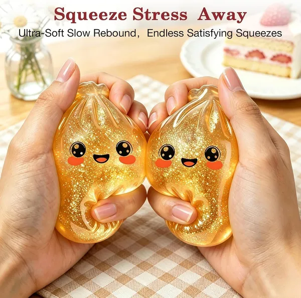 FAMNEST_JOYBOX_Cute_Dumpling_Squishy_Ball_Blind_Box_|_Cute_Big_Stress_Relief_Ball_|_Multicolour_Fidget_Sensory_Toy_for_Kids_&_Adults_|_Anxiety_Relief_Random_Color,_1PCs