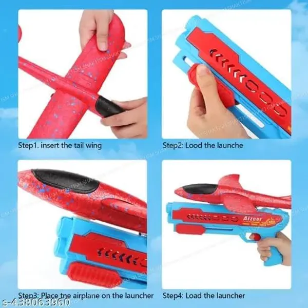 FAMNEST_JOYBOX_Airplane_Launcher_Toy_|_Airplane_with_Launcher_Toy_|_One-Click_Ejection_Catapult_Gun_Flight_Mode_|_Outdoor_Throwing_Flying_Toy_Gift_for_Kids_Boys