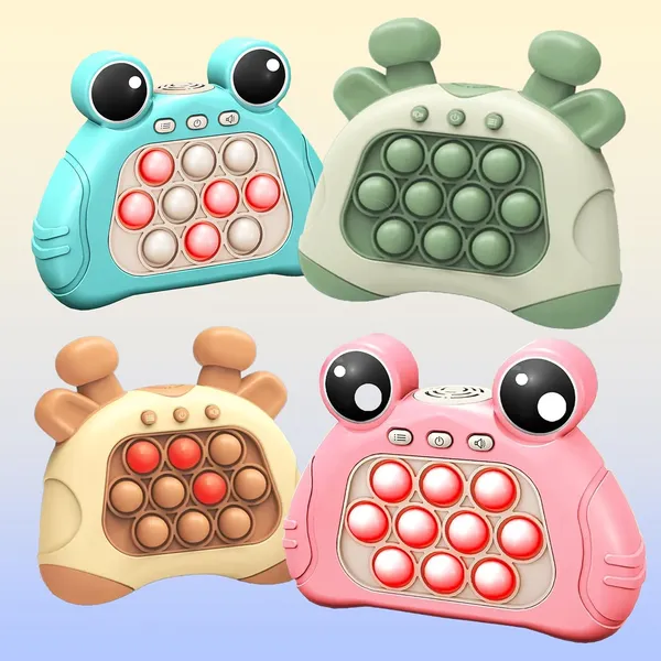 FAMNEST_JOYBOX_Push_Pop_Interactive_Game_Toy_|_Light_and_Music_Electronic_Bubble_Fidget_Machine_with_4_Modes_Music_|_Bubble_Pop_Fidget_Toy_|_Stress_Relief_for_Kids_Adults,_Random_Color_per_PICs