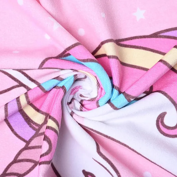 FAMNEST_JOYBOX_Unicorn_Cartoon_Kids_Bath_Towel_|_54x28_Inch_Soft_Quick_Dry_Beach_Pool_Towel_for_Boys_Girls_|_Lightweight_Skin-Friendly_Daily_Shower_Wrap