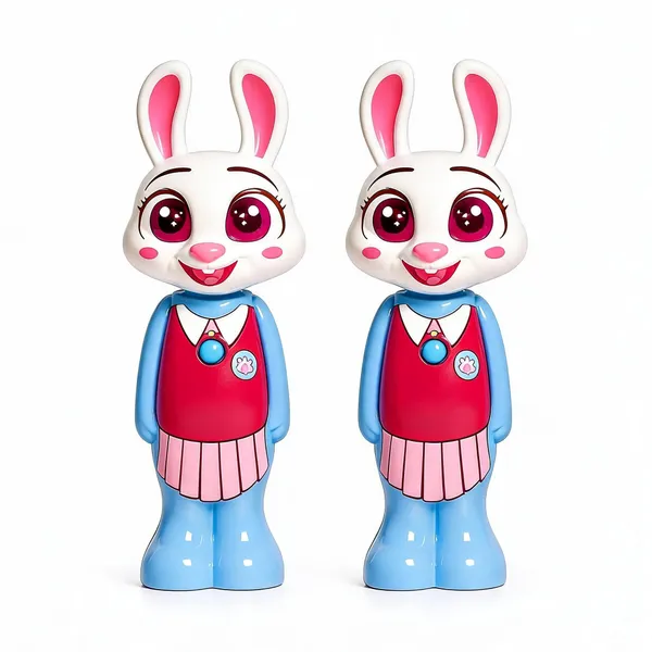 FAMNEST_JOYBOX_Kids_Pop-Up_Cartoon_Character_Toothbrush_with_Soft_Bristles_and_Protective_Cap_|_Travel_Friendly_Manual_Toothbrushes_for_Boys_&_Girls_|_Steve_Toothbrush_(Red)_-_Pack_of_2