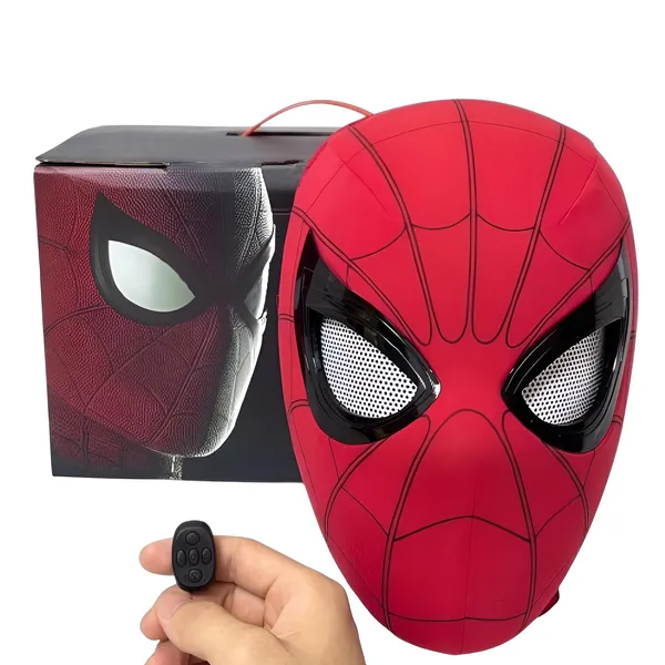FAMNEST_JOYBOX_Superhero_Mask_with_Remote_Control_Ring_for_Kids_|_3D_Cosplay_Costume,_360_Full_Face_Cover,_Breathable_Dress_Up_Mask_for_Halloween_Party_|_Blink_Eye_Effect,_USB_Rechargeable