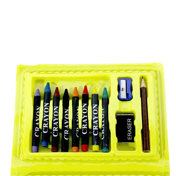 FAMNEST_JOYBOX_42-Piece_Kids_Art_Set_|_Complete_Coloring_Kit_with_Crayons_Watercolors_and_Color_Pencils_|_Portable_Pink_Drawing_Case_for_Boys_and_Girls