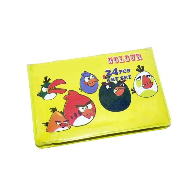 FAMNEST_JOYBOX_42-Piece_Kids_Art_Set_|_Complete_Coloring_Kit_with_Crayons_Watercolors_and_Color_Pencils_|_Portable_Pink_Drawing_Case_for_Boys_and_Girls