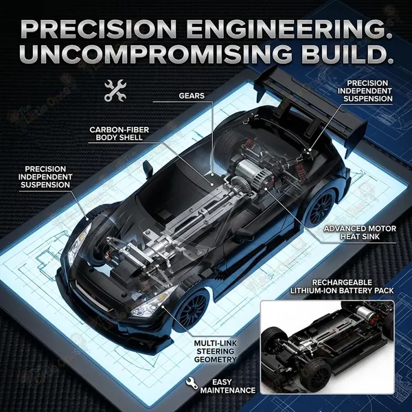 FAMNEST_JOYBOX_4x4_RC_Drifting_Car_for_Kids_|_1:24_Scale_High_Speed_Remote_Control_Drift_Cars_for_Children_|_2.4GHz,_Off_Road_Stunt,_360_Toy_with_LED_Lights_&_Cones_for_Boys_&_Girls,_ShadowDrift_Pro