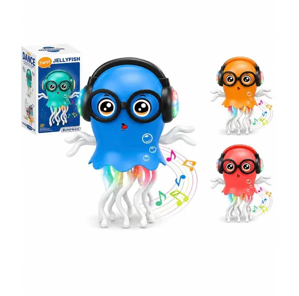 FAMNEST_JOYBOX_Dancing_Jellyfish_Toy_with_Light-up_Musical_Features,_360°_Rotating_Tentacles,_Musical_Toy_for_Kids_|_Dancing_Jelly_Fish_|_Fun_Toy_(Random_Colour,_Batteries_Not_Included)
