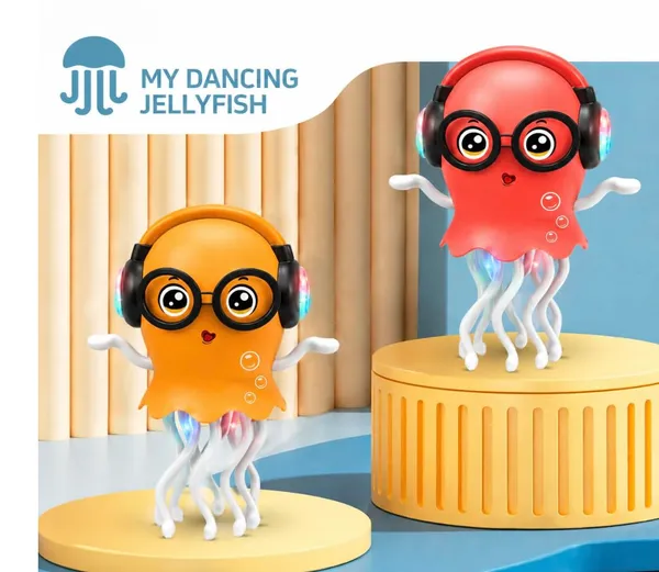 FAMNEST_JOYBOX_Dancing_Jellyfish_Toy_with_Light-up_Musical_Features,_360°_Rotating_Tentacles,_Musical_Toy_for_Kids_|_Dancing_Jelly_Fish_|_Fun_Toy_(Random_Colour,_Batteries_Not_Included)