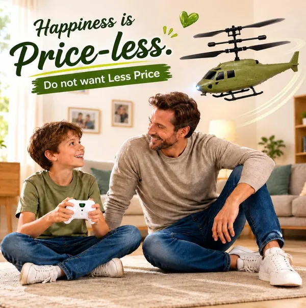 FAMNEST_JOYBOX_Remote_Control_Plastic_Helicopter_Toy_for_Kids_|_Gravity_Sensor_Battery_Chargable_Toy_Helicopter_|_USB_Charging_Infrared_Induction_Flight_|_Pack_of_1_(Army_Green)