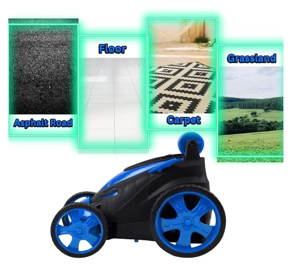 FAMNEST_JOYBOX_RC_Stunt_Car_360_Degree_Rotating_Double_Sided_Flip_Drift_Blue
