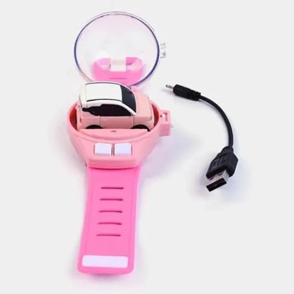 FAMNEST_JOYBOX_Mini_Remote_Control_Car_Watch_Toys,_2.4GHz_RC_Wrist_Racing_SUV_Pink_Car_with_Dustproof_Cover,_USB_Charging_Interactive_Gift_for_Boys_Girls_Kids