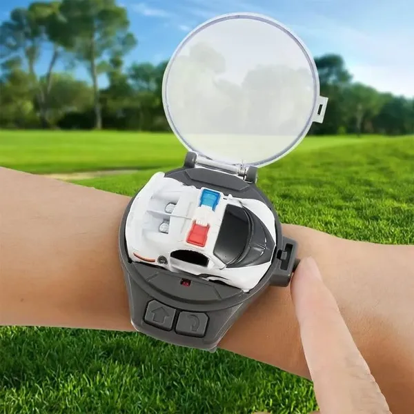 FAMNEST_JOYBOX_Mini_Remote_Control_Car_Watch_Toys_2.4GHz_RC_Wrist_Racing_Car_Toy_with_Dustproof_Cover_USB_Charging_Interactive_Gift_for_Boys_Girls_White