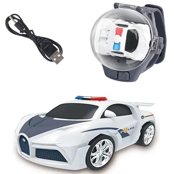 FAMNEST_JOYBOX_Mini_Remote_Control_Car_Watch_Toys_2.4GHz_RC_Wrist_Racing_Car_Toy_with_Dustproof_Cover_USB_Charging_Interactive_Gift_for_Boys_Girls_White