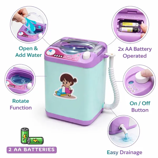 FAMNEST_JOYBOX_Pretend_Play_4-in-1_Household_Toy_Set_Mini_Washing_Machine_Hair_Dryer_Sewing_Machine_Iron_Battery_Operated_Role_Play_Kids_Boys_Girls_3+