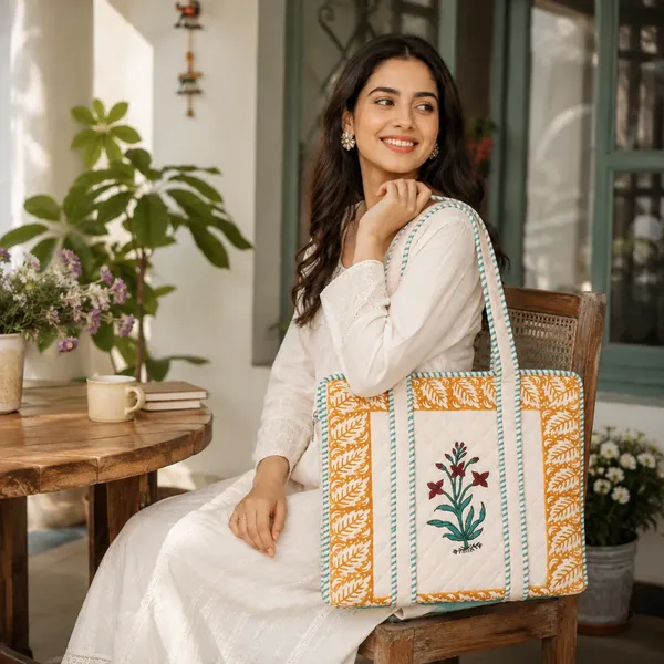 White_Quilted_Cotton_Embroidered_Floral_Tote_Bag_For_Women