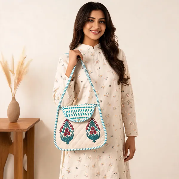 Cream_Quilted_Cotton_Floral_Embroidered_Sling_Bag_For_Women