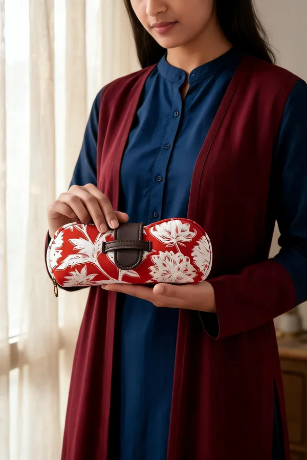 Red_Cotton_Floral_Print_Sunglasses_Case
