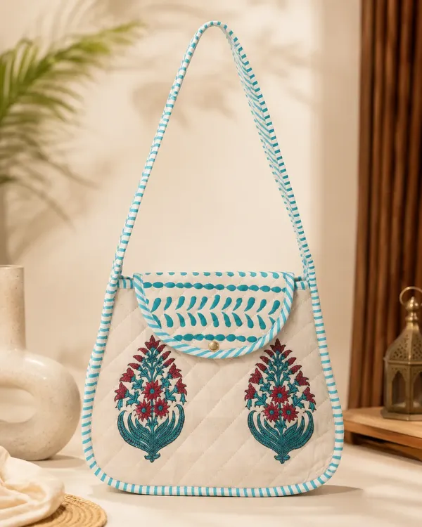 Cream_Quilted_Cotton_Floral_Embroidered_Sling_Bag_For_Women