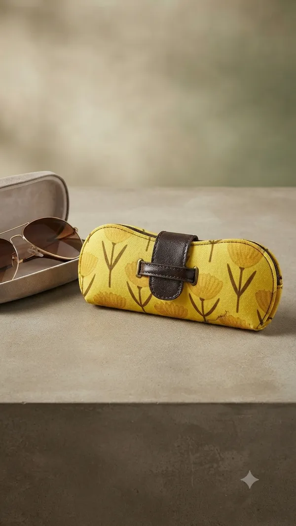Yellow_Cotton_Botanical_Print_Sunglasses_Case