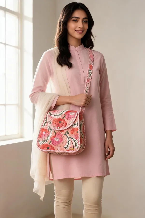 Pink_Quilted_Cotton_Floral_Print_Sling_Bag_For_Women
