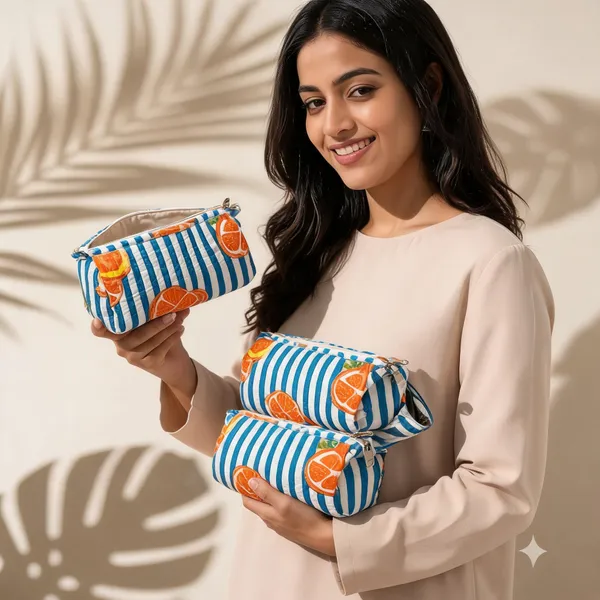 Sky_Blue_Cotton_Printed_Cosmetic_Pouch_Set_For_Women