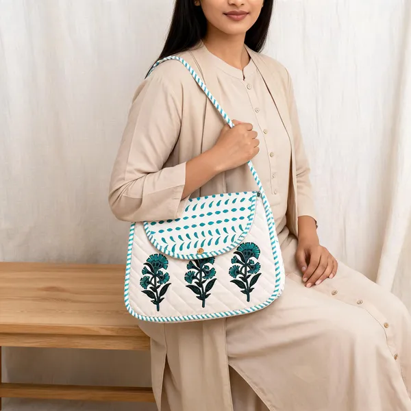 White_Quilted_Cotton_Floral_Embroidered_Crossbody_Sling_Bag_For_Women