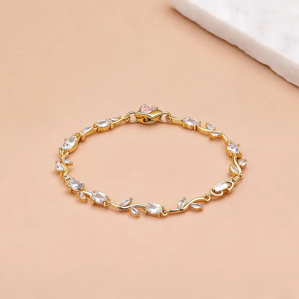 White_Color_Tulip_Bracelet_With_Charming_Floral_Design_And_Elegant_Traditional_Jewelry_Appeal_-_White