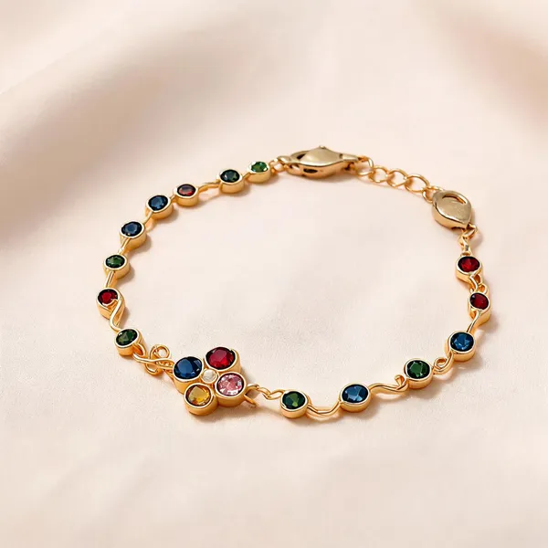Multi_Color_Tulip_Bracelet_With_Beautiful_Designer_Fashion_Appeal_-_Multi_-_Pack_Of_2