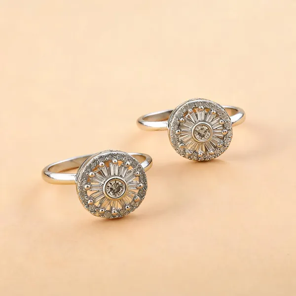Refined_Silver_Color_American_Diamond_Ring_With_Sparkle_And_Simplicity_-_Silver_-_Pack_Of_2