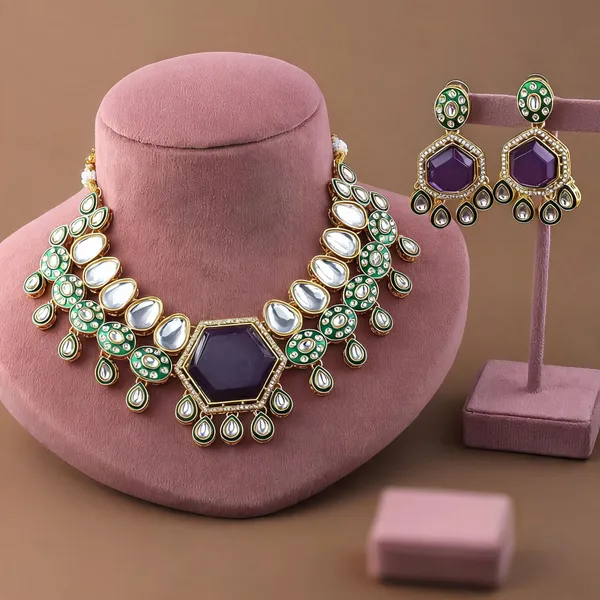 Gorgeous_Purple_Color_Kundan_Necklace_Set_With_Premium_Traditional_Indian_Craftsmanship_-_Purple