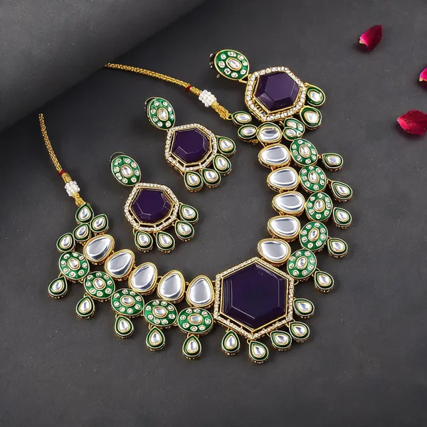 Gorgeous_Purple_Color_Kundan_Necklace_Set_With_Premium_Traditional_Indian_Craftsmanship_-_Purple