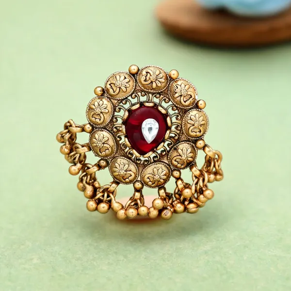 Red_Color_Matte_Gold_Rings_Elegant_Festive_Statement_Jewelry_-_Red