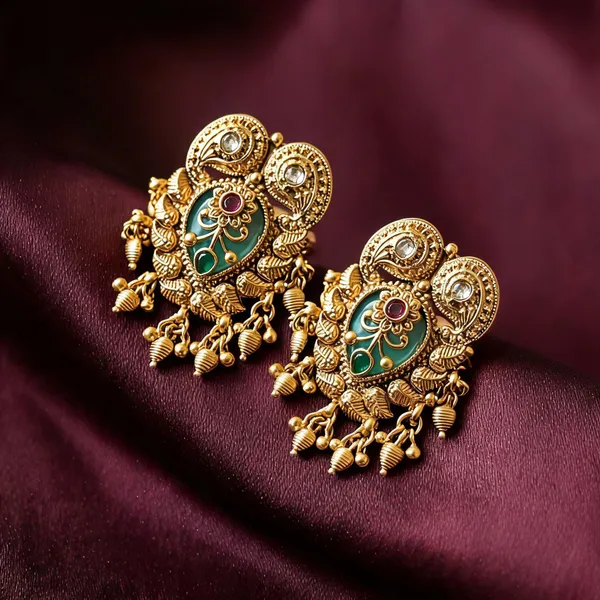 Pista_Green_Color_Matte_Gold_Rings_Fresh_Stylish_Ethnic_Jewelry_Collection_-_Pista_Green