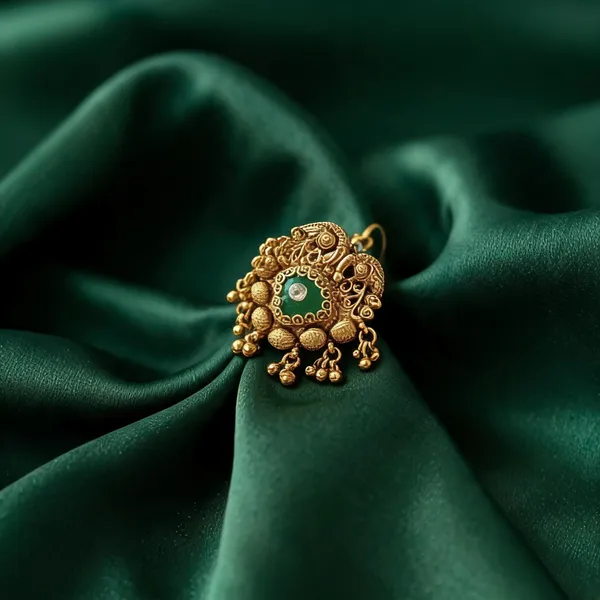 Pista_Green_Color_Matte_Gold_Rings_Stylish_Designer_Daily_Wear_Jewelry_-_Pista_Green