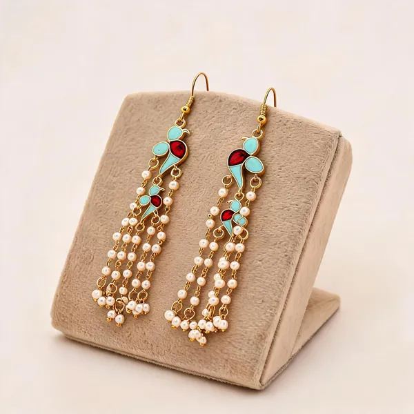 Sky_Blue_Color_Meenakari_Earrings_Designed_For_Festive_And_Wedding_Wear_Styling_-_Sky_Blue_-_Pack_Of_2