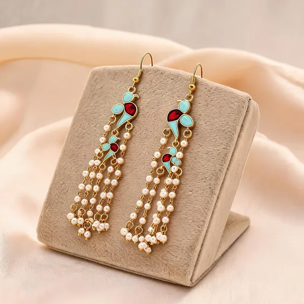 Sky_Blue_Color_Meenakari_Earrings_Designed_For_Festive_And_Wedding_Wear_Styling_-_Sky_Blue_-_Pack_Of_2