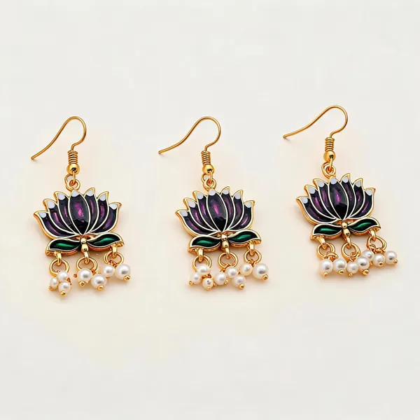 Elegant_Purple_Color_Meenakari_Earrings_With_Traditional_Handcrafted_Ethnic_Party_Wear_Design_-_Purple_-_Pack_Of_3