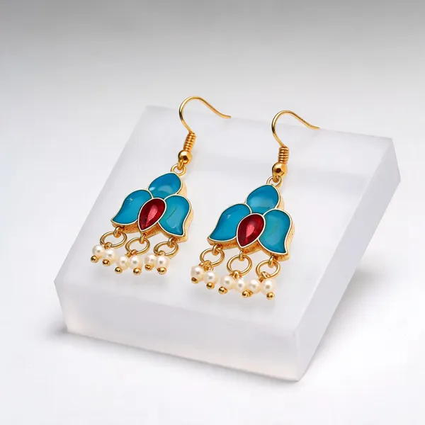 Firozi_Color_Meenakari_Earrings_Inspired_By_Vibrant_Rajasthani_Enamel_Traditions_-_Firozi_-_Pack_Of_3